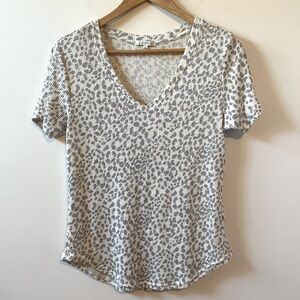 Z Supply Animal Print Ribbed Tee